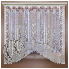 Штора Лента 300*205 см, белый, 100% полиэстер, шторная лента