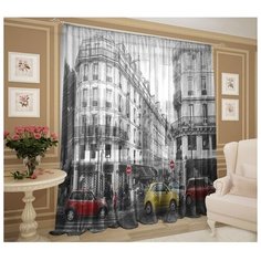 Тюль ТамиТекс Проспект, 147*267+/-3 см, 2 шт, шифон, полиэстер