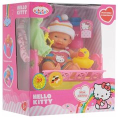 Кукла Карапуз Hello Kitty Пупс в кроватке 10 см U536-H43085