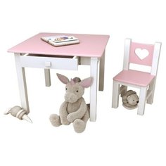 Детский стол и стул Princess (комплект) с ящиком SIMBA письменный