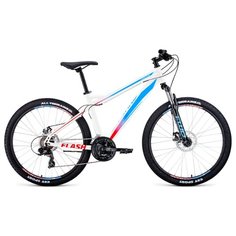 Велосипед Forward Flash 26 2.2 S disc 2021 рост 15" белый/голубой