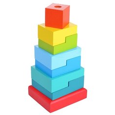 Пирамидка Alatoys Ступеньки, 8 деталей