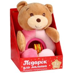 Погремушка Mum&Baby Мишка 4617292 розовый