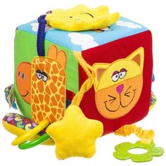 Прорезыватель-погремушка BONDIBON Baby You Куб разноцветный