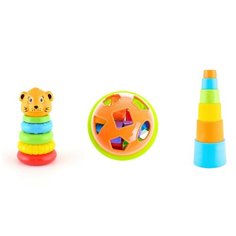 Пирамидка-сортер Knopa Развивающий набор №3