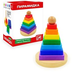 Пирамидка АНДАНТЕ Радуга. Квадратики РДИ-Д1039а