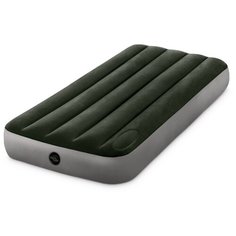 Надувной матрас Intex Downy Airbed (64760) черный/серый