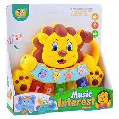 Развивающая игрушка Jialegu Toys Львенок (855-33D), желтый