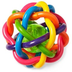 Прорезыватель-погремушка Mioshi Радужный мяч разноцветный