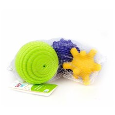 Игрушка развивающая "Тактилики" 3 шт в сетке Fancy Baby