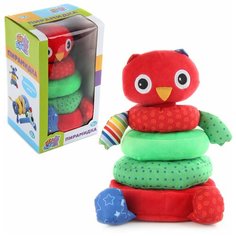 Игрушка Ути Пути 84206 текстильная Пирамидка "Совенок"