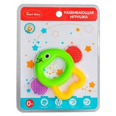 Погремушка с прорезывателем "Рыбка" ТМ "Smart Baby" , на блистере 16.5х4.0х21.5 см