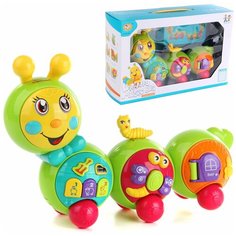 Развивающая игрушка Veld co 109504 Гусеница, со звуковыми эффектами