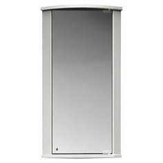 Шкаф навесной зеркальный угловой Микро ВУШ 38 белый Belux