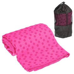 C28849-1 Полотенце для Йоги 183х63 (малиновое) с сумкой для переноски Hawk