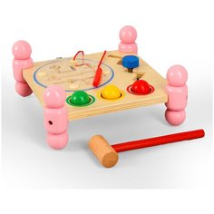Игрушка из дерева "Логический столик" 12х26х26 см 4607896 Сима ленд