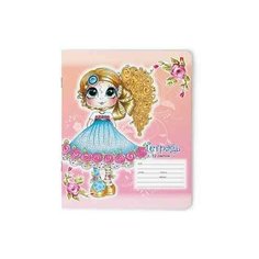 Тетради 12 листов в клетку "Девочка Сьюзан". Набор 10 шт. Цена за 10 шт. обложка в ассортименте Альт