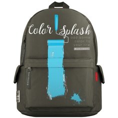 Рюкзак BrunoVisconti® молодежный темно-серый «ДЕКОР» Арт. 12-003-093/06