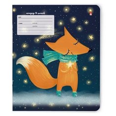 Тетради 18 листов в клетку "ВОЛШЕБНЫЕ ЛИСЫ". Набор 10 штук. обложка в ассортименте Альт