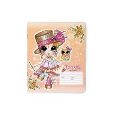 Тетради 12 листов в линейку "Девочка Сьюзан". Набор 10 шт. Цена за 10 шт. обложка в ассортименте Альт