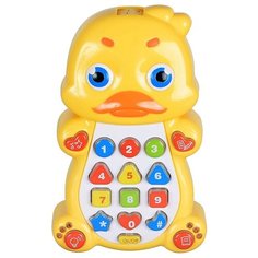 Развивающая игрушка Play Smart Детский смартфон Уточка, желтый