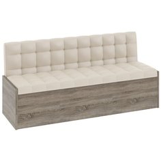 Диван-скамья для кухни Форест (Дуб Сонома трюфель/Кожзам бежевый) Triya