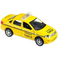 Легковой автомобиль ТЕХНОПАРК Lada Granta Такси (SB-13-15-6) 1:43, желтый