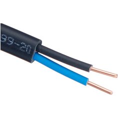 Кабель ВВГнг-П 2х1.5 кв. мм (5 м) Пан Электрик ГОСТ черный 5 м катушка