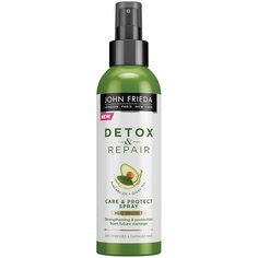 John Frieda Detox & Repair Несмываемый спрей для укрепления волос с термозащитой, 200 мл