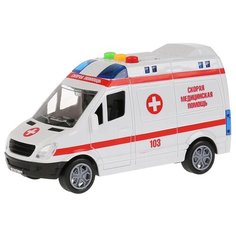 Микроавтобус ТЕХНОПАРК 1630061-R, 15.5 см, белый