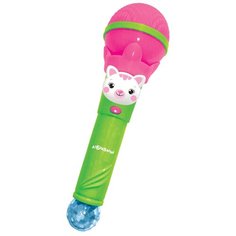 Азбукварик микрофон Суперхит Веселая дискотека розовый