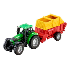 Трактор Siku с погрузчиком Poettinger (1676), 15.6 см, зеленый/желтый/красный
