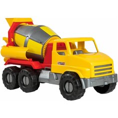 Бетономешалка Тигрес City Truck (39365), 52 см, желтый/красный