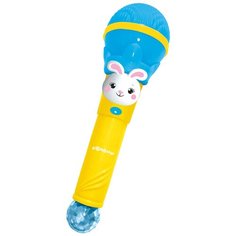 Азбукварик микрофон Суперхит Пой и танцуй голубой