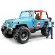Внедорожник Bruder Jeep Cross Counrty Racer (02-541), 29 см, голубой