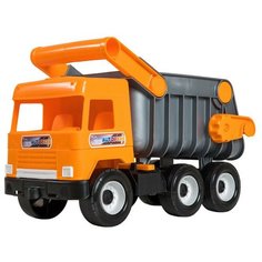Грузовик Тигрес Middle truck City 39310, 43 см, оранжевый/серый