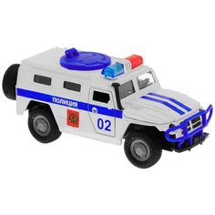 Внедорожник ТЕХНОПАРК ГАЗ 2330 Тигр Полиция (CT12-357-N3) 1:43, белый