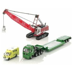 Набор техники Siku MAN, Liebherr и Mercedes (1834) 1:87, 26.4 см, красный/зеленый/желтый