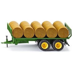 Прицеп Siku для перевозки крупных кип (2891) 1:32, 27 см, зеленый/желтый