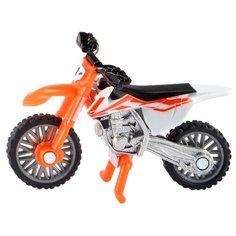 Мотоцикл Siku KTM SX-F 450 кроссовый (1391), 7.8 см, оранжевый/белый