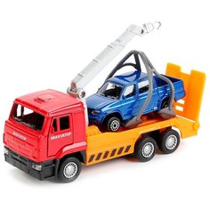 Набор машин ТЕХНОПАРК SB-17-24-I-WB, красный/оранжевый/синий