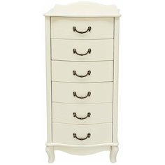 Комод Мебелик Джульетта узкий 6 ящиков , размер: 49х40 см , цвет: дуб шампань