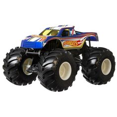 Монстр-трак Hot Wheels большой Рейсинг 1 GTJ36 1:24, синий/белый