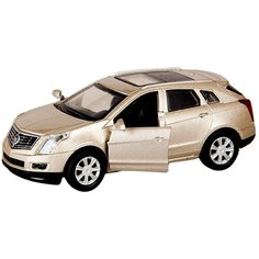 Машинка Пламенный мотор Cadillac SRX (870223) 1:43, 12 см, золотистый