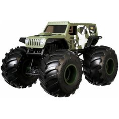 Монстр-трак Hot Wheels большой Джип GJG71 1:24, 17.8 см, хаки