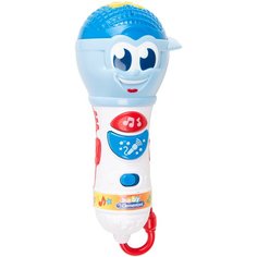 Clementoni микрофон 17181 синий/голубой/белый