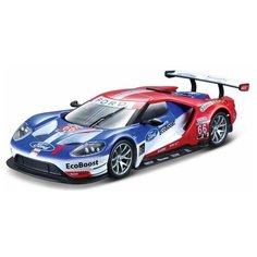 Bburago Машинка металлическая ралли 2017 Ford GT №66 Daytona, 1:32