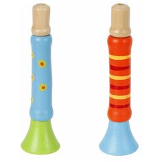 Игрушка музыкальная "Дудочка" 2шт (оранжевый, голубой), 13см, Mapacha 76697