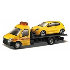 Bburago "Коллекционная машинка-эвакуатор BB 18-31400 1:43 STREET FIRE FLATBED TRANSPORT, Жёлтый"