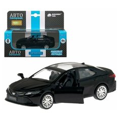 Машинка детская, металлическая, инерционная, Автопанорама, коллекционная, 1:43 Toyota Camry, черный, открываются двери